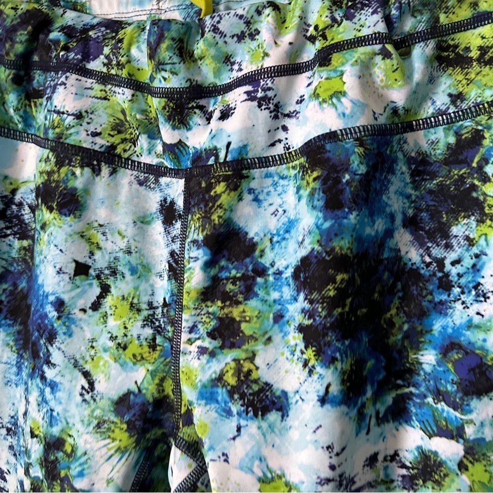 Athleta Hypersonic Sonar Tight Size Small- Caspian Blue Multi - Picture 3 of 10